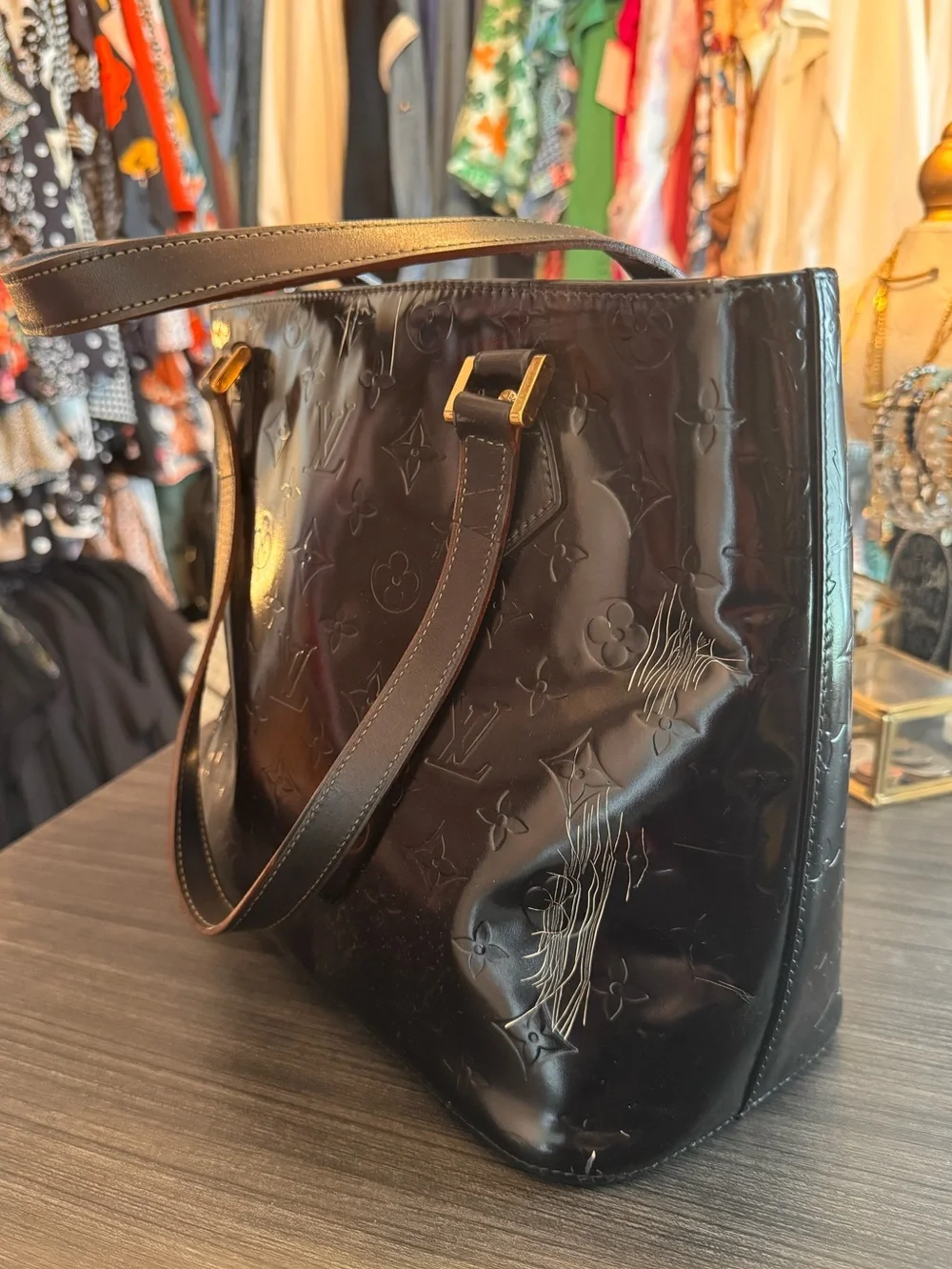 Louis Vuitton glossy patent